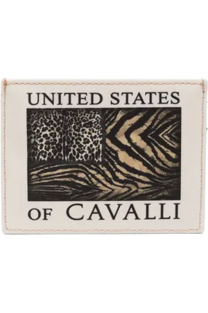 Roberto Cavalli Tarjetero con animal print
