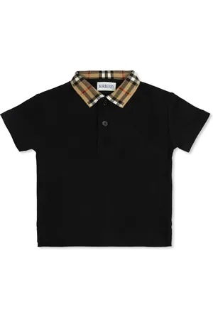 Burberry Polo con cuello a cuadros