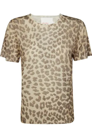 ABSOLUT CASHMERE Camiseta con estampado de leopardo