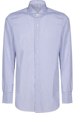 Finamore Camisa a rayas de algodón