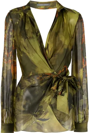 Alberta Ferretti Blusa con detalle cruzado
