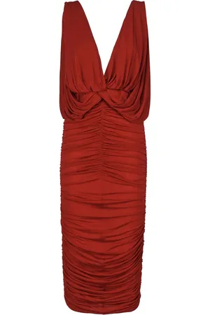 MAGDA BUTRYM Vestido midi fruncido