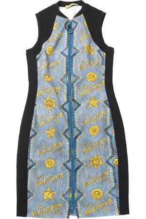 VERSACE Vestido corto estampado 2000