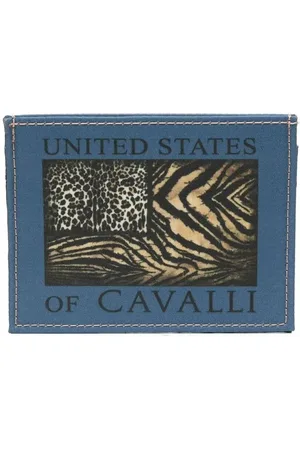 Roberto Cavalli Tarjetero con animal print