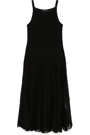 Roberto Collina Vestido midi de canalé