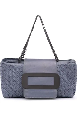 Bottega Veneta Bolso de mano Intrecciato Buckle Flap de lona 2012-2024