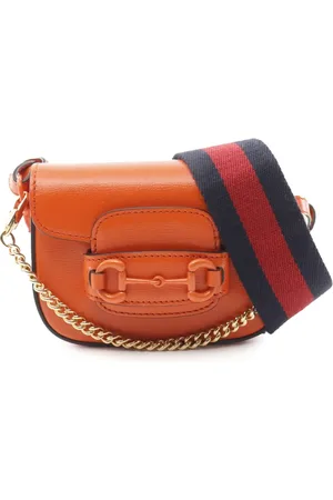 Gucci Bolso satchel Horsebit 1955 Web mini de piel 2016-presente