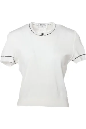 CHANEL Camiseta con bordado CC 1996