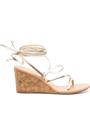 Ancient Greek Sandals Sandalias Lithi con cuña de 75 mm