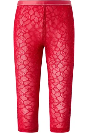 Pinko Leggins capri con detalle de encaje