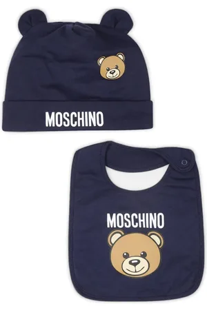 Moschino Set de dos gorros con motivo Teddy Bear