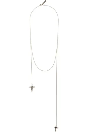 Givenchy Collar con colgante de dos crucifijos