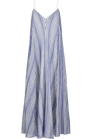 Marie Oliver Vestido largo Levine a rayas