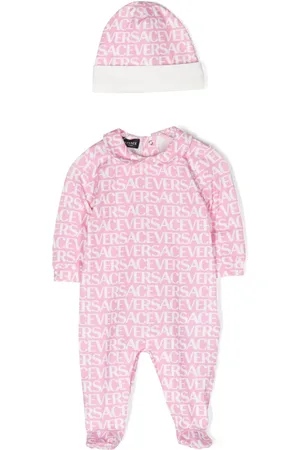 VERSACE Conjunto de pijama y gorro con logo
