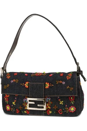 Fendi Bolso de mano Baguette vaquero