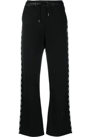 Moncler Pantalones de chándal con franja del logo