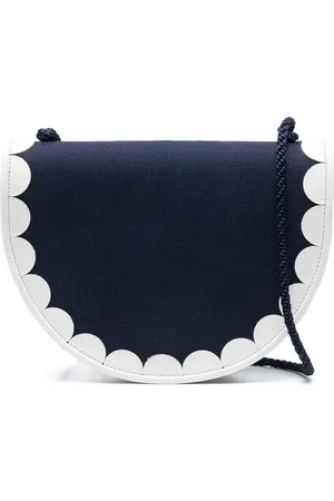 Saint Laurent Bandolera con borde festoneado 1980