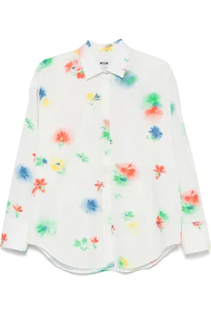 Msgm Camisa con estampado floral