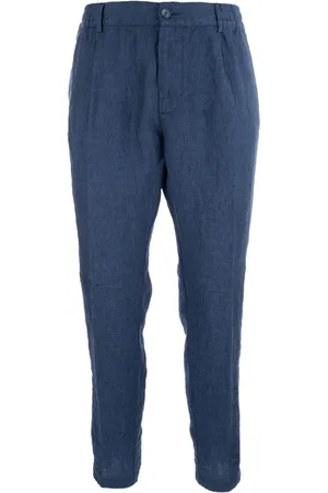 CRUNA Pantalones rectos con pinzas