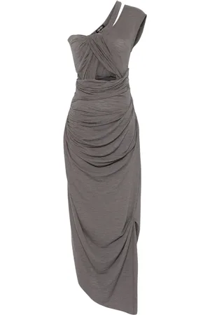Elena Velez Slip dress midi con diseño retorcido