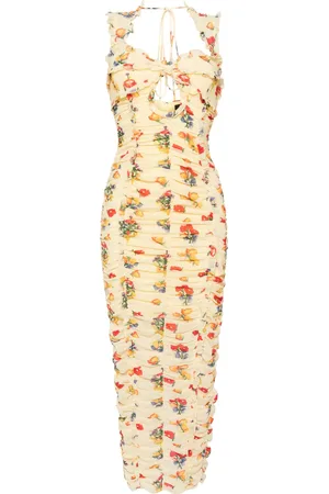 De La Vali Vestido midi Pampapato con estampado floral