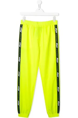 Msgm Pantalones con franjas del logo