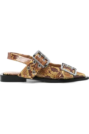 Ganni Bailarinas con animal print