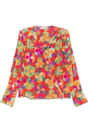 VALENTINO GARAVANI Blusa estampada 1980