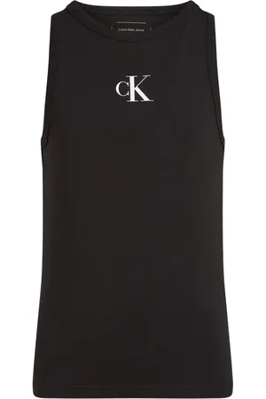 Calvin Klein Top de tirantes stretch de algodón