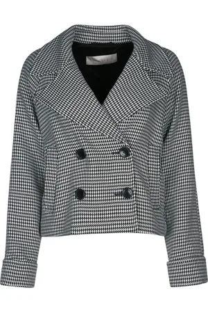 I BLUES Chaqueta con pied de poule y doble botonadura