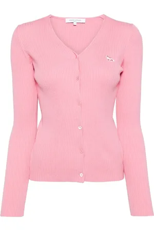 Maison Kitsuné Cárdigan Baby Fox Patch Fine Ribbed