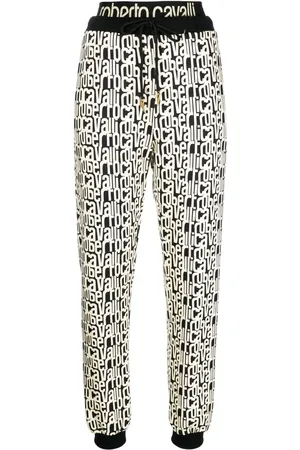 Roberto Cavalli Pantalones de chándal con logo estampado