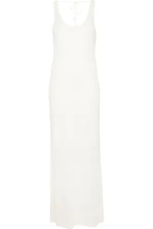 HUGO BOSS Vestido largo de punto calado