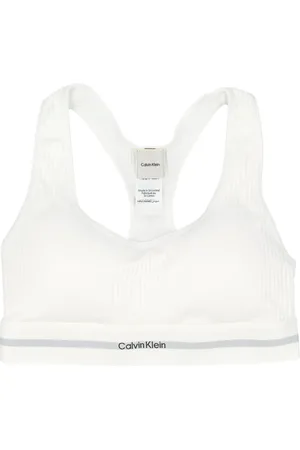 Calvin Klein Corpiño de algodón con escote recto