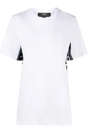 Stella McCartney Camiseta con franjas del logo