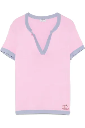 CHANEL Top con parche CC 2000