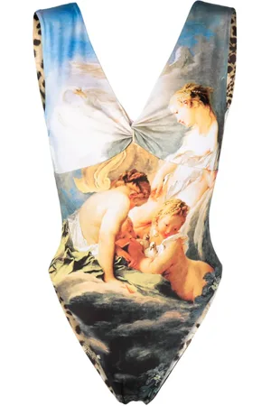 Roberto Cavalli Bañador reversible de un solo tirante