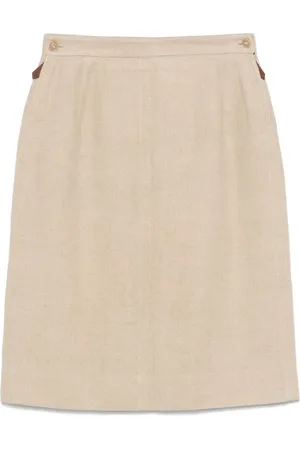 Hermès Minifalda de lino 2000