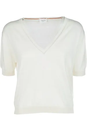 CRUNA Top con cuello en V