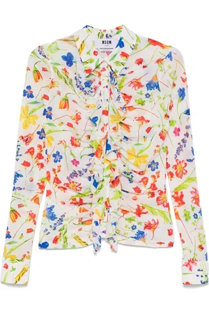 Msgm Camisa con estampado floral
