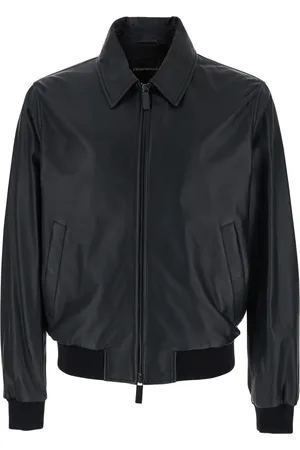 Emporio Armani Chaqueta con ribete de canalé