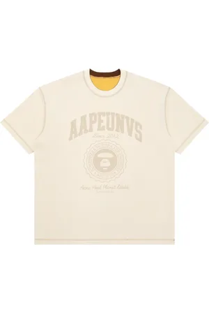 A Bathing Ape Camiseta reversible estampada