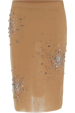 Des Phemmes Falda con apliques de strass