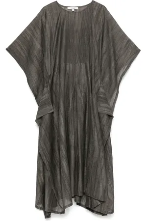 COLOUR 5 POWER Vestido midi con detalle de volantes