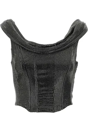GIUSEPPE DI MORABITO Top estilo corsé con apliques