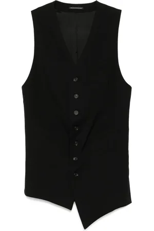 YOHJI YAMAMOTO Chaleco asimétrico de lana