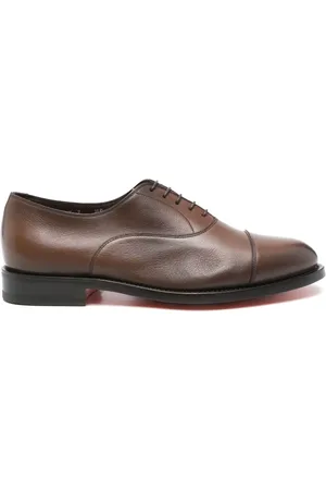 santoni Zapatos oxford de piel con cordones