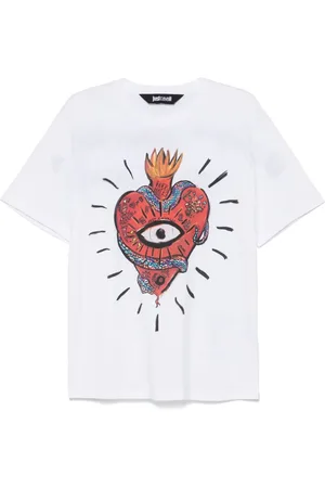 Roberto Cavalli Camiseta Heart and Snake