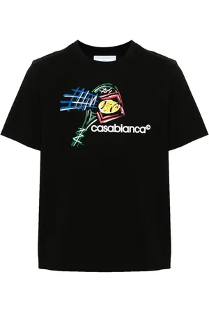Casablanca Camiseta Croquis De Tennis con logo