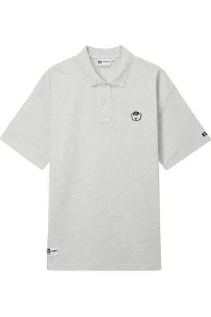 Chocoolate Polo con parche del logo de x Russell Athletic